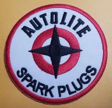 AUTOLITE SPARK PLUGS Embroidered Patch approx 3"