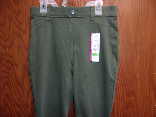 NUEVO JEGGING AJUSTADO ELÁSTICO CINTURA ALTA VERDE TIME & TRU PARA DAMA - Imagen 2 de 4