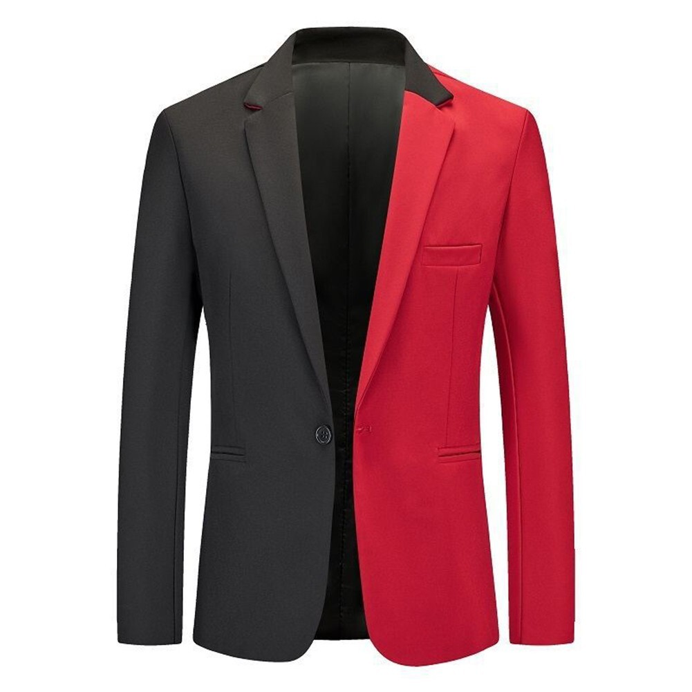 Fashion Forward Men's Slim Fit Wedding Party Suit Blazer Office Outwear