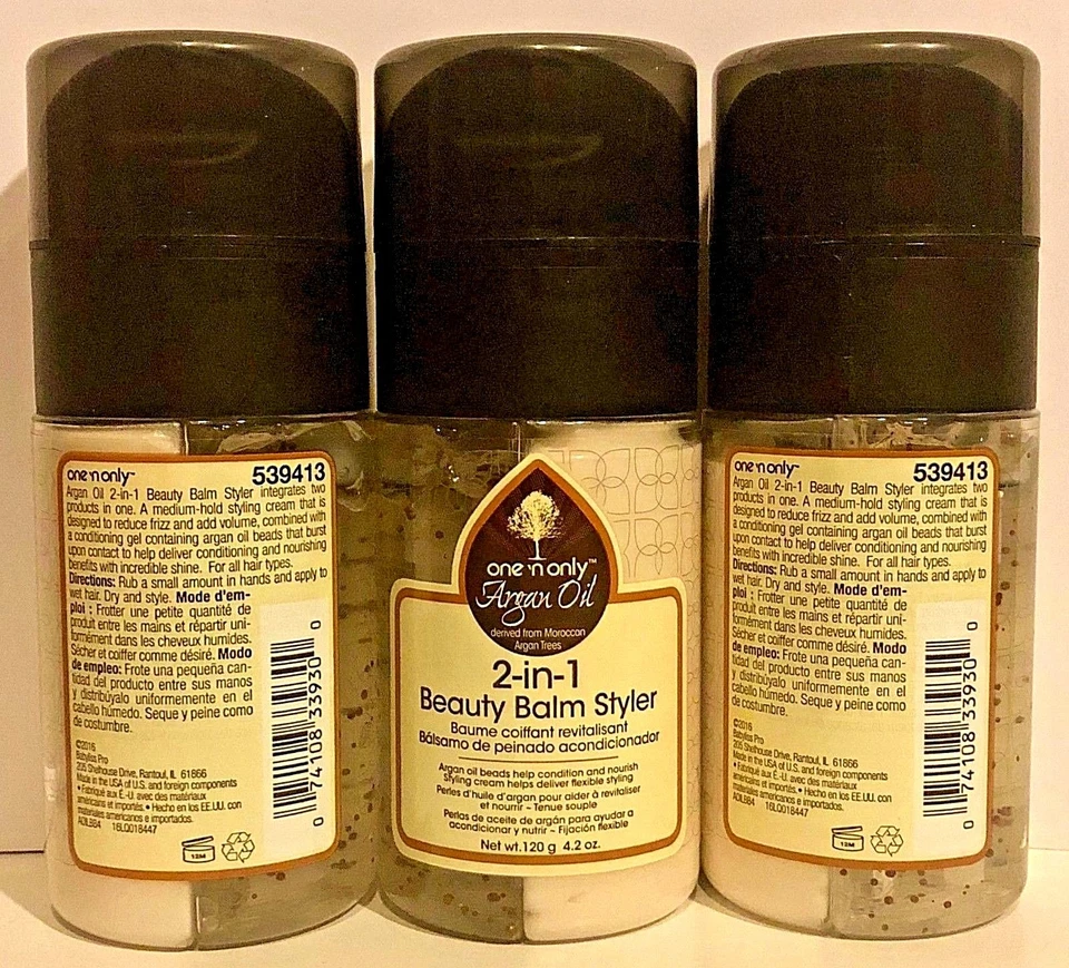 ОДИН 'N ТОЛЬКО АРГАНОВОЕ МАСЛО 2-В-1 КРАСОТЫ БАЛЬЗАМ СТАЙЛЕР (3 БУТЫЛКИ) - Изображение 2 из 4