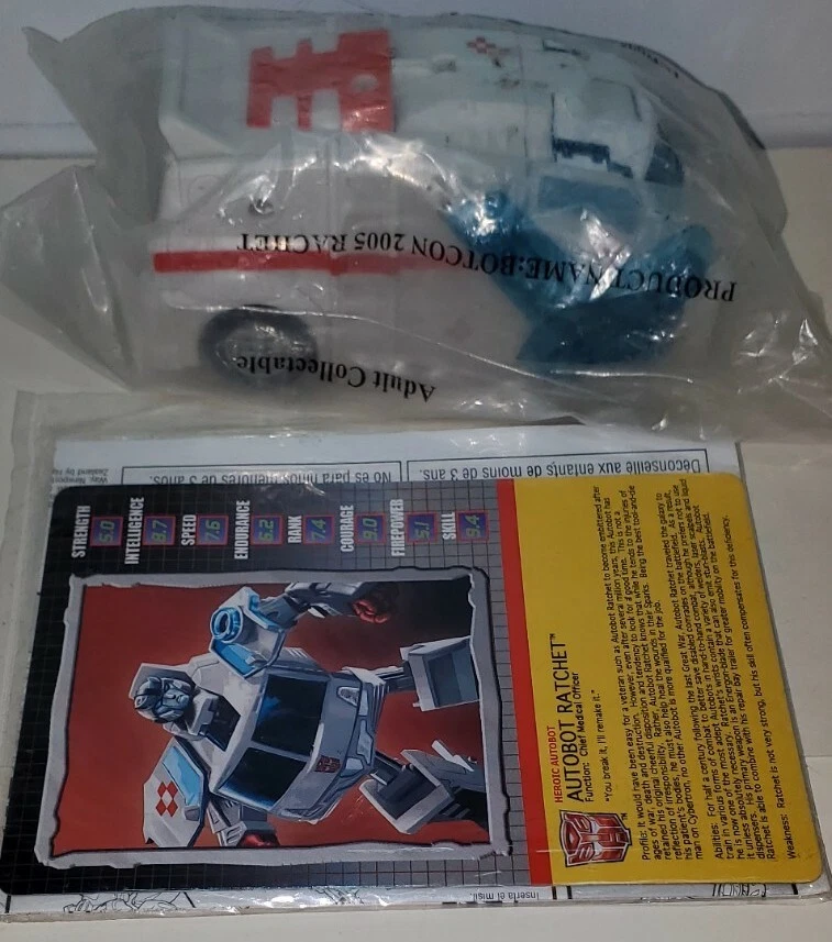 Transformers Botcon 2005 exclusive RATCHET figure mint in bag - Image 2 of 4