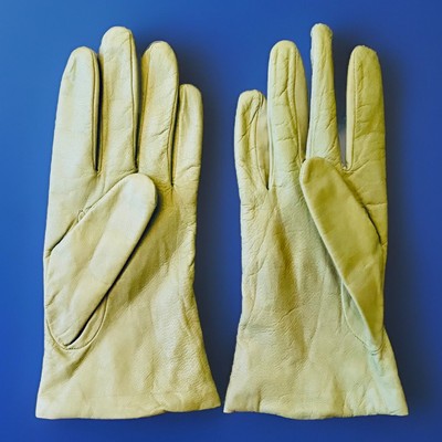 Size L Women s Genuine Nappa Leather Lined Gloves Lime Green