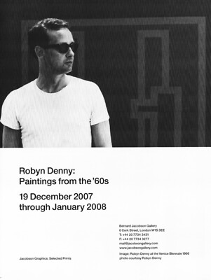 ROBYN DENNY Art Gallery Exhibit ~ VINTAGE PRINT AD ~ 2008