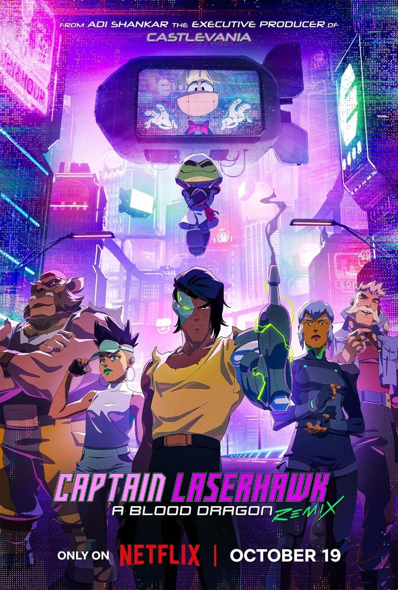Captain Laserhawk A Blood Dragon Remix TV Premium POSTER MADE IN