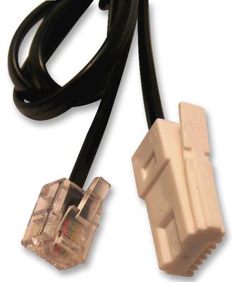 MainCore 5m Long Black RJ11 To RJ45 / 4 Wire/ADSL Modem, Broadband Data Flat Cable Lead Available In 1m 2m 3m 5m 10m 5m - View #2