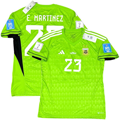 2022 Argentina Goalkeeper Jersey #23 E. MARTINEZ Medium World Cup Final Match