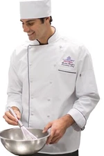 Edwards Mens Style 3308 CLASSIC CHEF COAT Size: MEDIUM