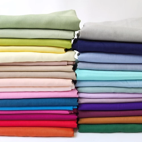 Solid Color Silk / Cotton 55'' By Yards Natural Silk Cotton Fabric Scarf Lining 