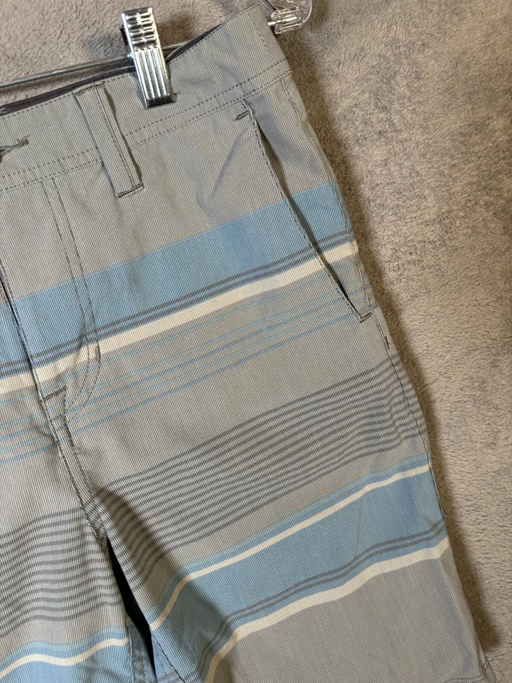 Volcom Surf Turf Shorts 28 Gray Boardshorts Skate Hybrid Swim Trunk Flat Front - Image 2 of 4