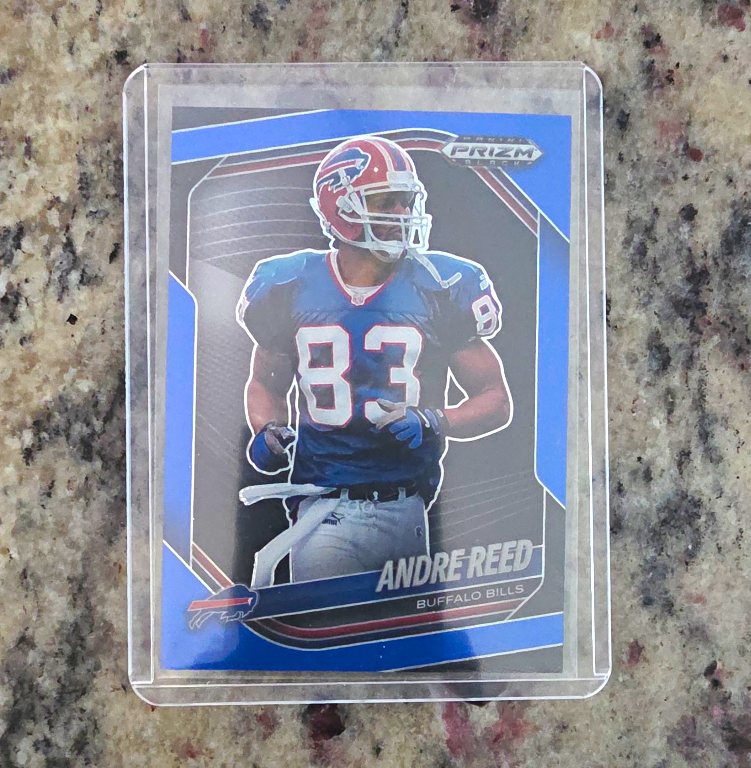 Panini Prizm Black 2025 Andre Reed #10 Blue Prizm 050/250 Buffalo Bills