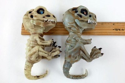 Lot of 2 WowWee Untamed Skeleton Dinosaur Fingerlings Interactive Toys Works
