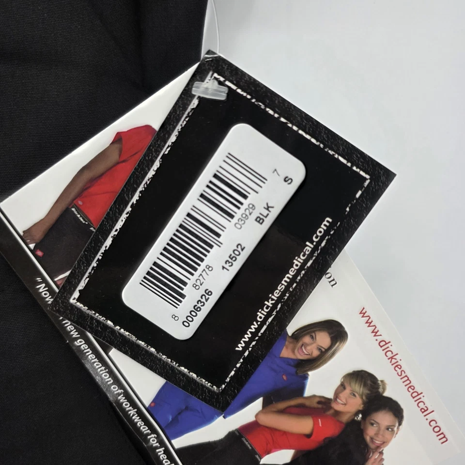 NWT Dickies Women's S The Hip Flip Collection Scrub V Neck Contrast Trim Top - Image 4 of 4