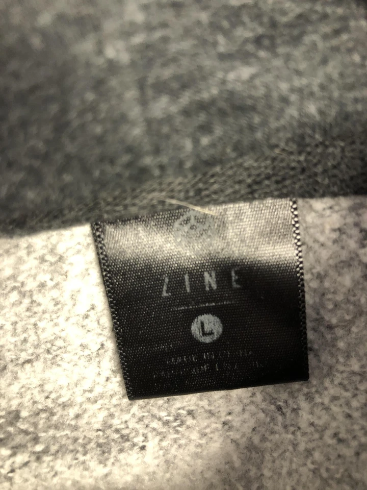 Sudadera con Capucha Zine Para Hombres Grande Gris Henley Botón Tapeta Pullover Sudadera Raglán Foto 3 de 4