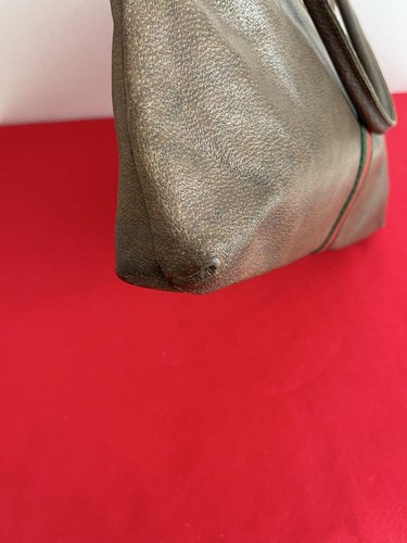 GUCCI Vintage Tote Bag GG Web Stripe Leather Brown Large Old Gucci Purse MBb0867 - Bild 5 von 12