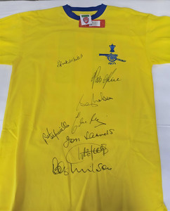 1971 FA Cup Final MultiSigned Shirt by 8 Arsenal Legends Limited Edition