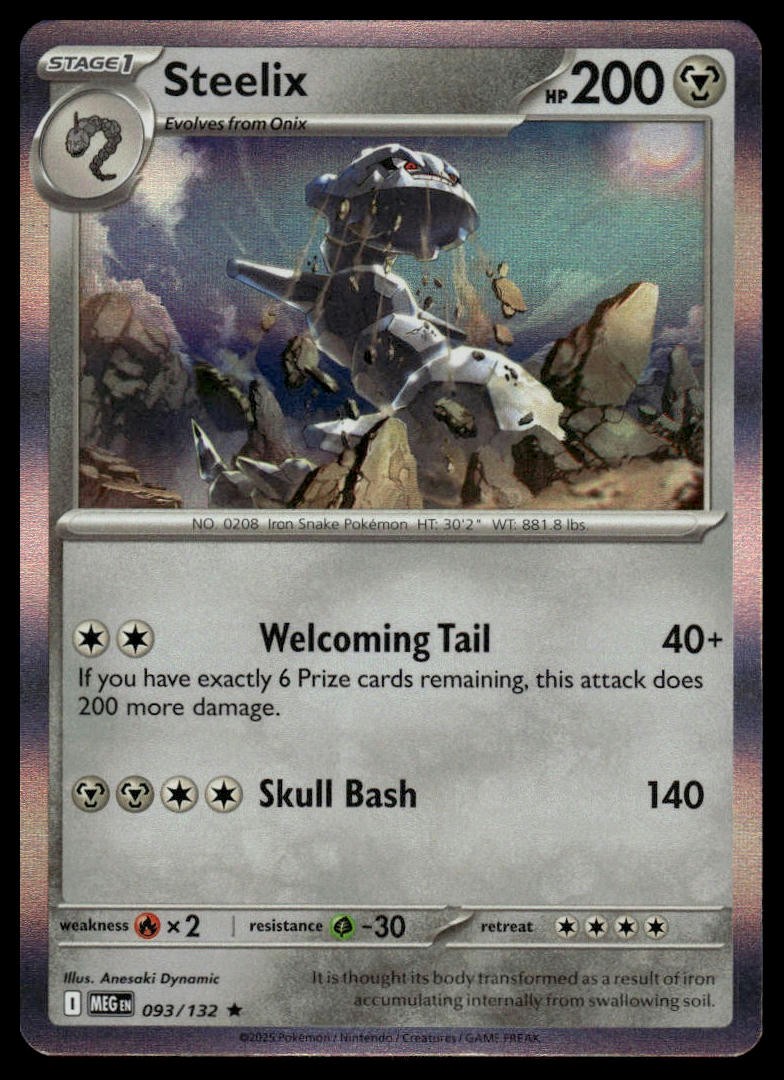 Pokemon Mega Evolution #093/132 Steelix Holo