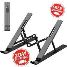Adjustable Laptop Stand Foldable Portable Cooling Desk Holder for 10-15.6in
