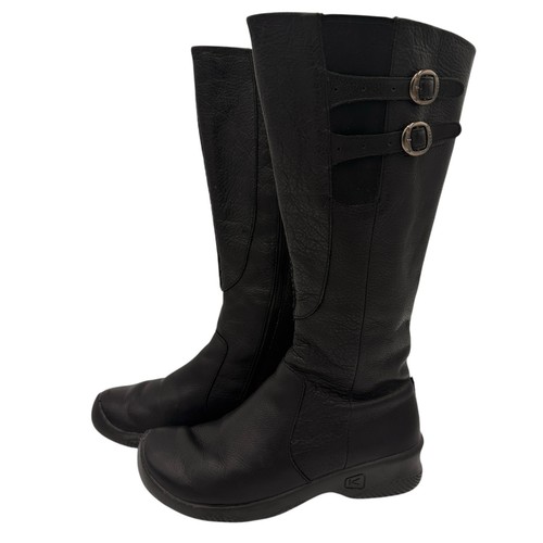 Keen Women's Black Leather Baby Bern ii Tall Boots Size 6 - Picture 5 of 8