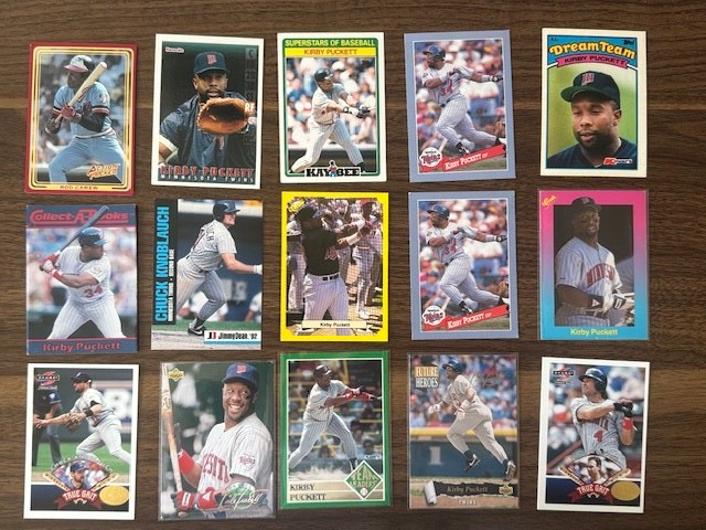 ⚾ Minnesota Twins Card Lot – 135 Cards (87'–97'), 60 Kirby Puckett, RC, Inserts