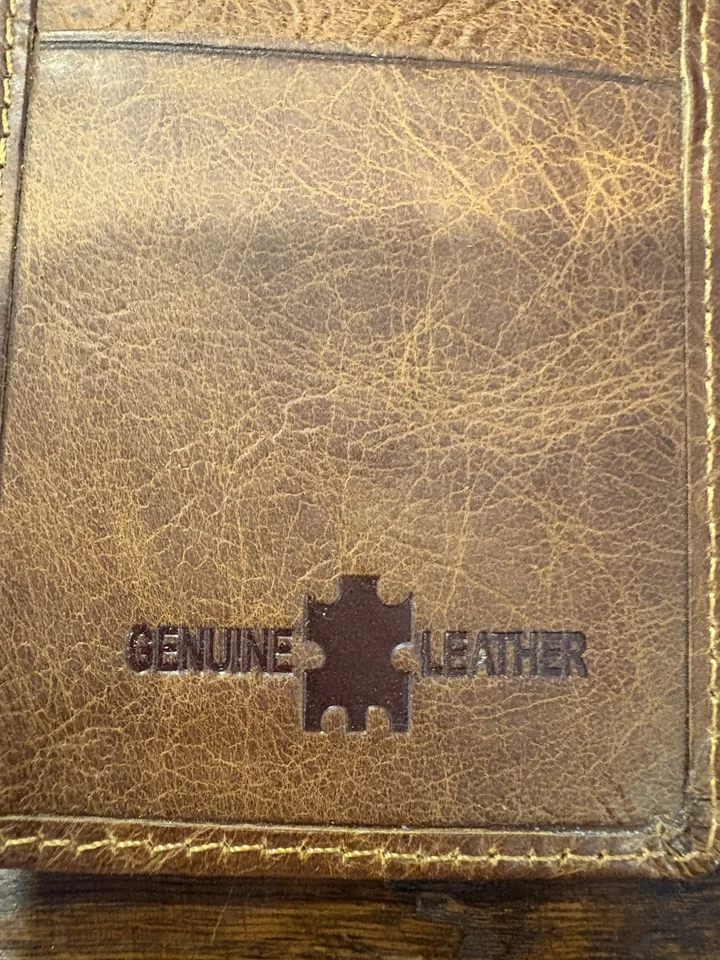 Justin Botas Cuero y Piel Calibre 12 Cartera Vaquero Ranchero Foto 3 de 4