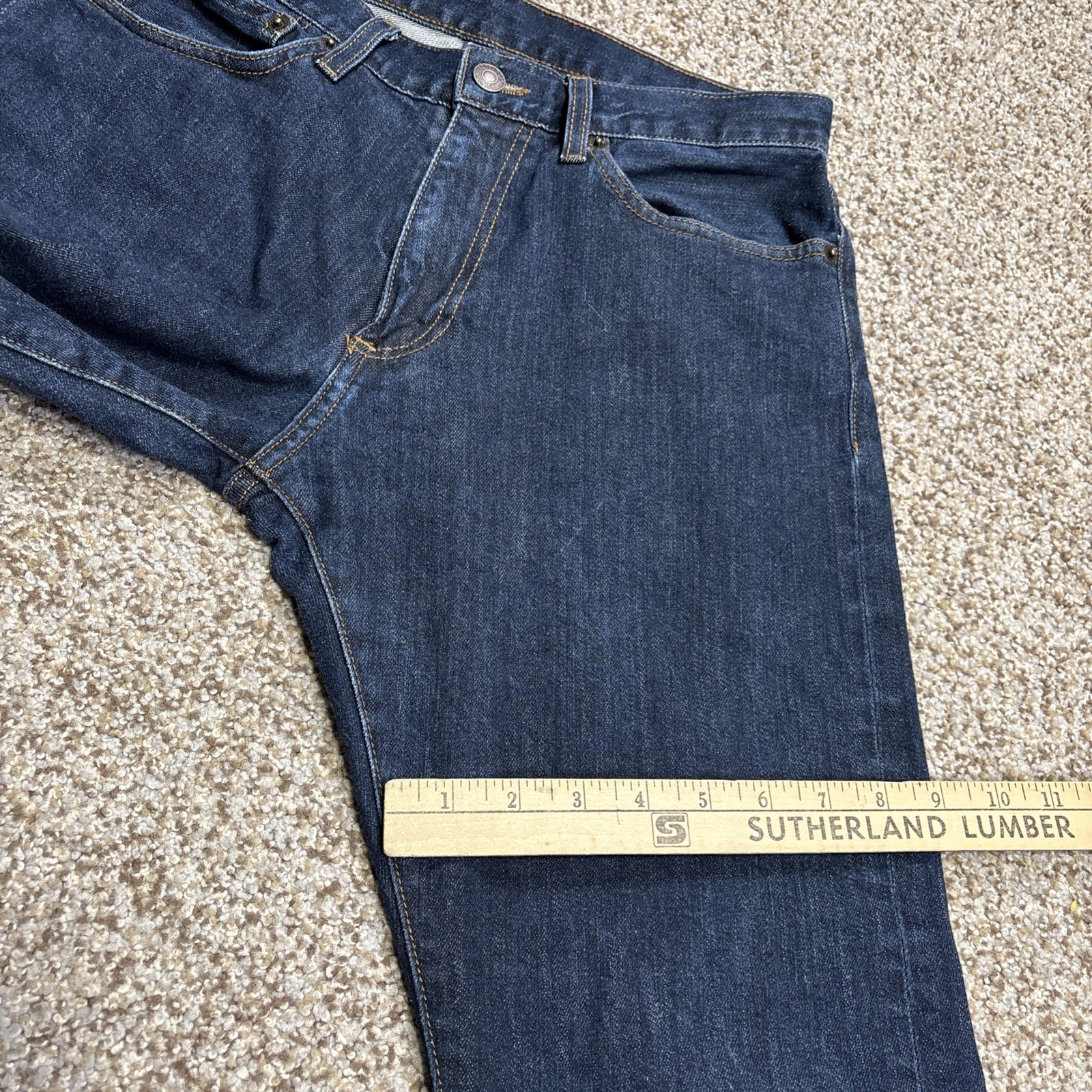 Brooks Brothers Mens 1818 Denim Classic Straight Slim Jeans 32/33 Fits 30 X 30 - View 12