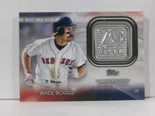2021 Update Topps 70th Anniversary Manufactured Logo Wade Boggs Patch HOF