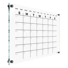 Premium Large Acrylic Wall Calendar - Reusable Board for Office and Home - Dr...