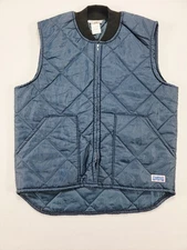 VINTAGE NWOT Mens Big Smith Insulated Vest Large Navy Made In USA