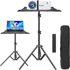 Projector Tripod Stand, Adjustable Height 23" to 61", Foldable Laptop Tripod,...