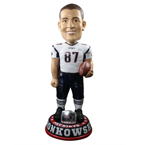 Rob Gronkowski New England Patriots Super Bowl LII Champions 3 Foot Bobblehead