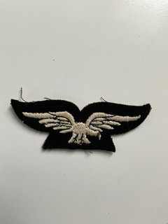 rare original ww1 womens royal airforce shoulder eagle cloth badge WRAF 1918 RFC