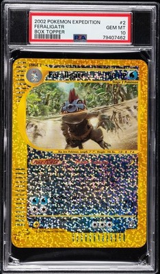 Feraligatr - (Box Topper) 002/012 Jumbo Cards Reverse Holo for