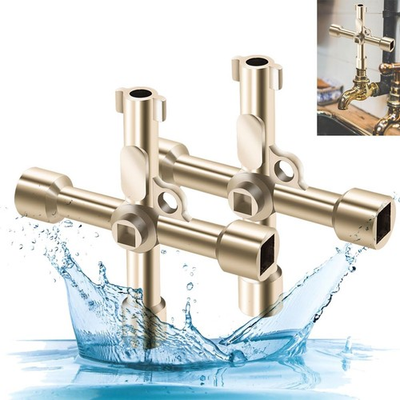 #ad #ad 2PCS 4 Way 6 Way Water Sillcock Key Wrench Utility Faucet Valve Tool Kit $9.65