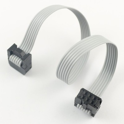 1Pcs 2.54mm Pitch 2x3 Pin 6 Pin 6 Wire Extension IDC   Ribbon Cable L= 20CM #hj