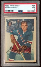 1953 Parkhurst #64 Allan Stanley PSA 7