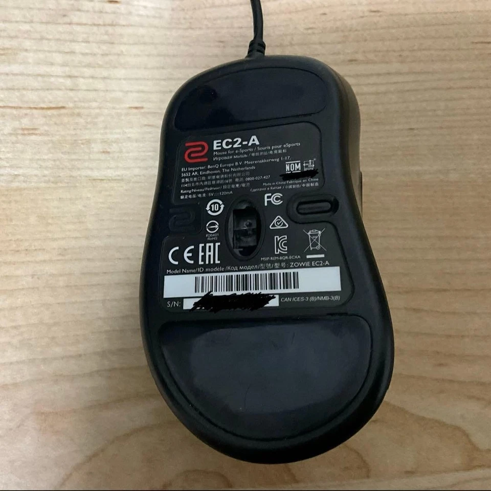 BenQ ZOWIE EC2-A Gaming Mouse Wired Optical eSports Ergonomic FPS Japan - Image 3 of 3