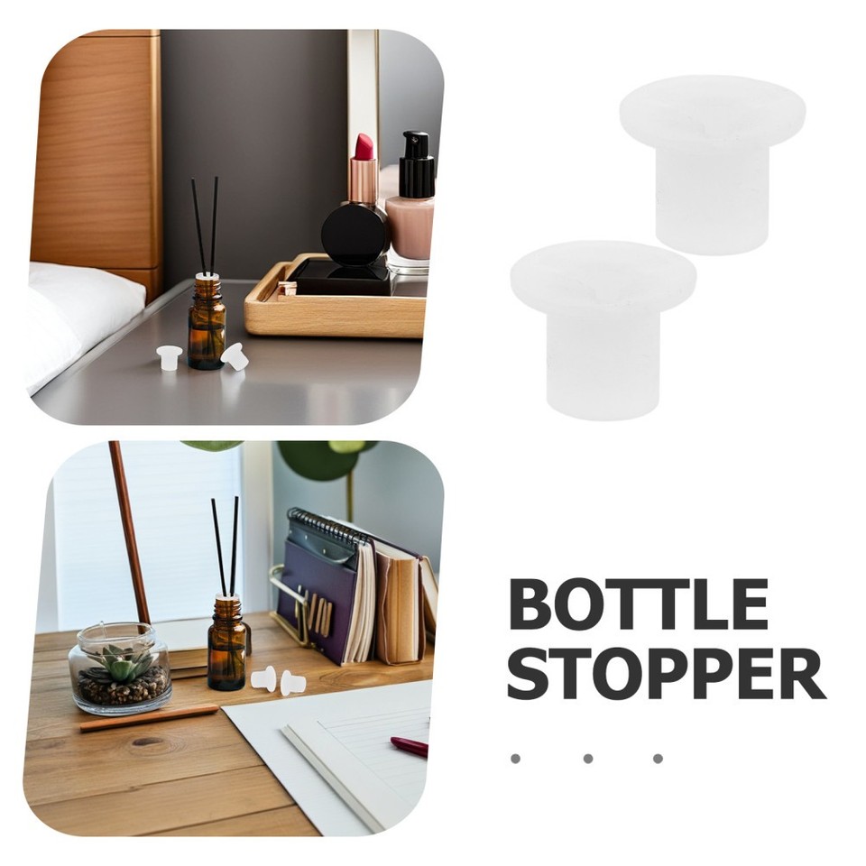 Stooper Container Plastic 30Pcs White Reed Diffuser Bottle Stoppers for DIY Oil Bottles Plastic ...