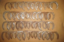 50 Stück echte getragene Hufeisen *** leicht abgenutzt *** basteln und schweißen