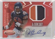 2014 Certified Freshman Fabric Mirror Signatures Red /249 Ka'Deem Carey Auto 0s3