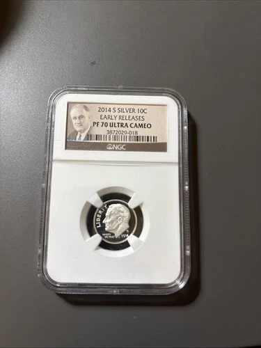 2014-S .9 Silver Roosevelt Dime Early Releases NGC  PF70 Ultra Cameo