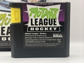 Mutant League Hockey (Sega Genesis, 1994) Case & Cartridge - No Manual