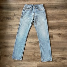 26x31 Vintage Levi s 501 Jeans 1980s Light Wash Red Tab Straight Fit USA