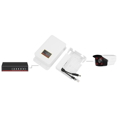 POE Injector Splitter 48V To 12V Power Supply Module For IP CCTV Camera Monit FY - Afbeelding 7 van 16