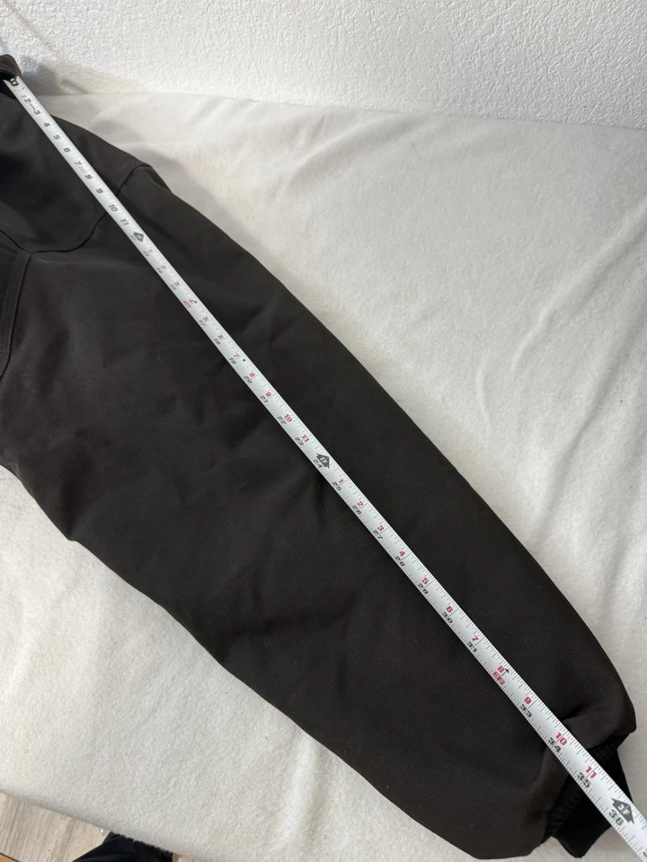 Chaqueta Bomber Santa Fe Vintage Negra Carhartt J13 Roja Forrada Años 90’s 5X-Grande Foto 3 de 4