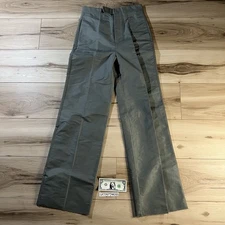 Rick Owens SS18 “Dirt” Sage Soul Train Nylon Trousers Pants Mens 48 IT