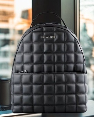 Michael Kors Sheila Women Medium PU Blend Front Pocket Travel Backpack Black