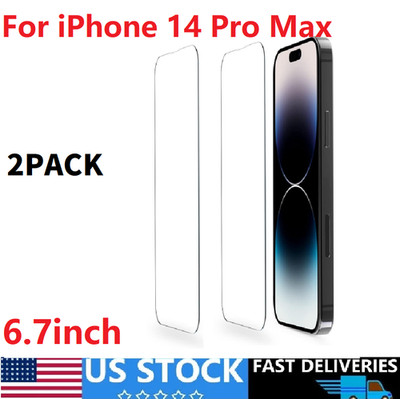 For Apple iPhone 14 Pro Max Tempered Glass Screen Protector Anti Scratch Cover