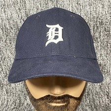 New Era Detroit Tigers Hat Youth OSFM Navy Blue Baseball Cap MLB Hook and Loop
