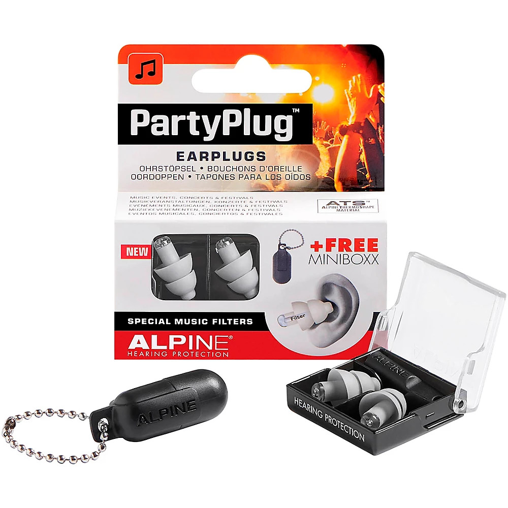 Затычки для ушей Alpine Hearing Protection PartyPlug серебристого цвета