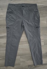 Kuhl Horizn Skinny Cargo Hiking Pants Gray Womens Size 14 Short